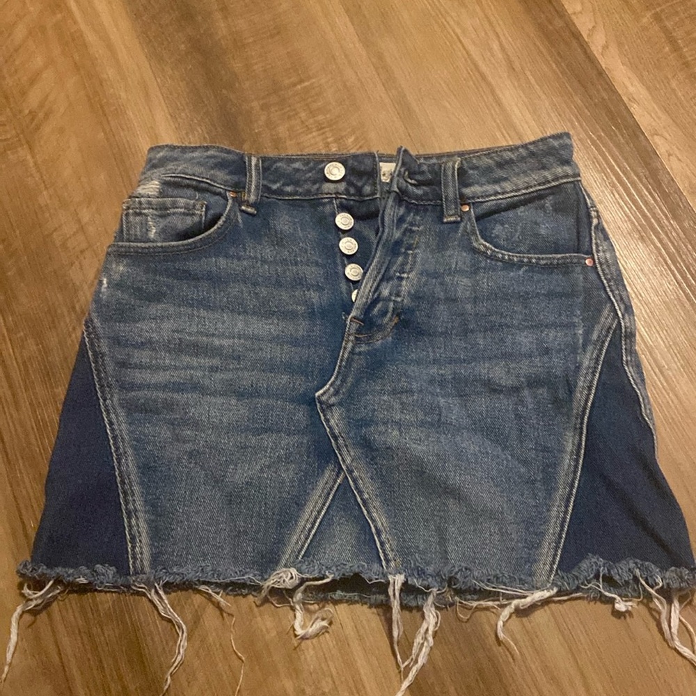 Mini jean skirt